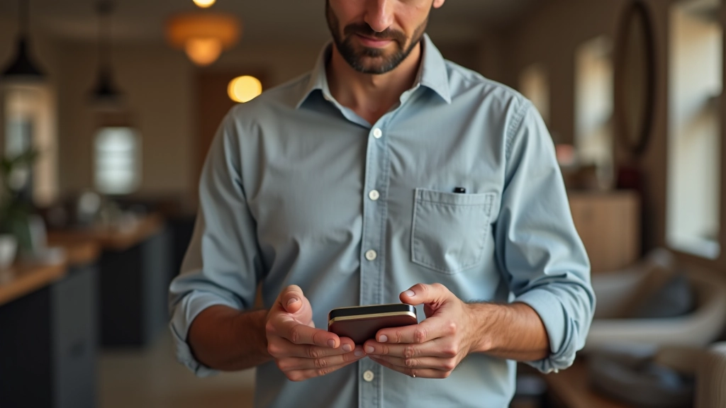 Personne examinant attentivement un article d'occasion pour vérifier son état et les défauts cachés